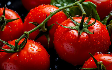 Fresh red tomatoes from the farm.