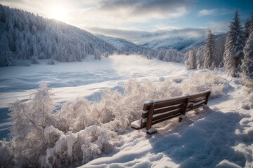 background of natural conditions during winter