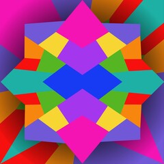 Abstract background with colorful geometric shapes. Vector illustration