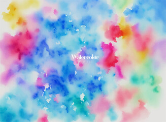 Abstract colorful background, Watercolor background, abstract watercolor background with splashes