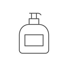 Soap dispenser line outline icon
