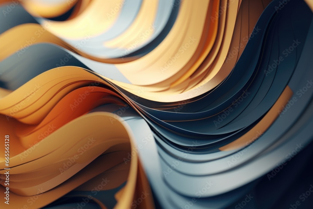 Poster A close-up view of a vibrant assortment of different colored papers. This versatile image can be used for various creative projects.