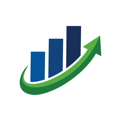 business up chart logo icon