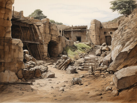 archaeological sketch