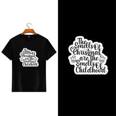 Christmas  T -  Shirt Design.