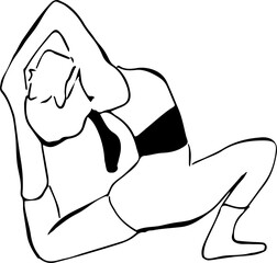 woman doing yoga, yoga posture
요가하는여자