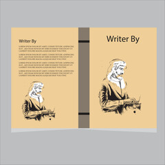 Professional book cover design vector