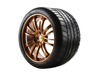 Obraz premium tire rim isolated on transparent background. generative ai