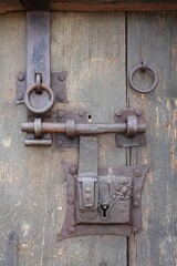 Mittelalter - Beschlag einer Tür - Riegel