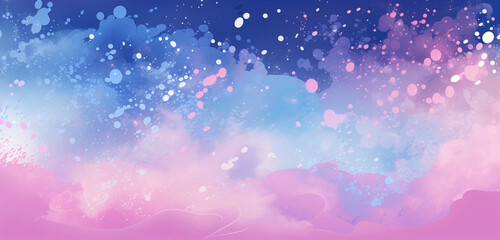Purple blue and pink gradient background with bubbles of various sizes that give a dreamy and surreal feel.