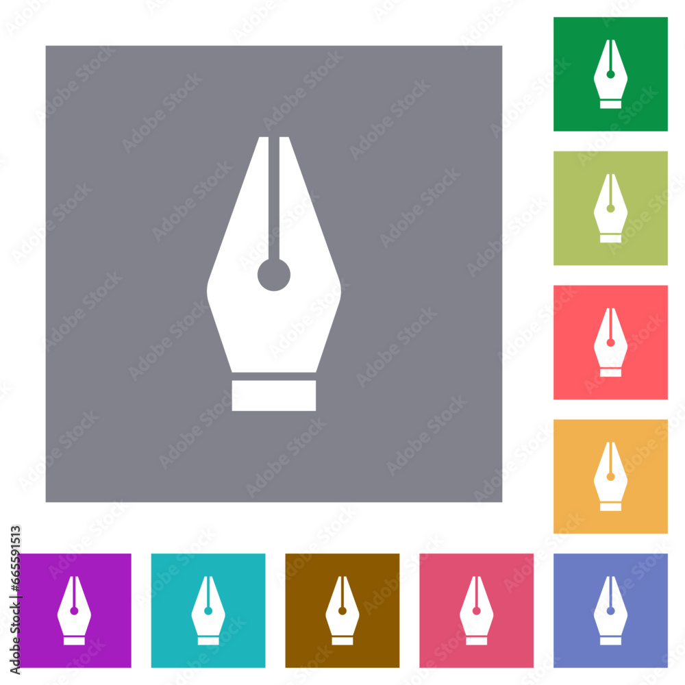 Canvas Prints vector pen tool square flat icons