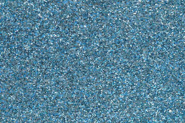 Sequin paper and fabric design closeup in blue and silver