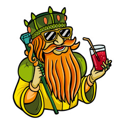 Logo King bring juice vector