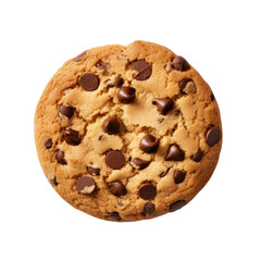 chocolate chip cookie isolated