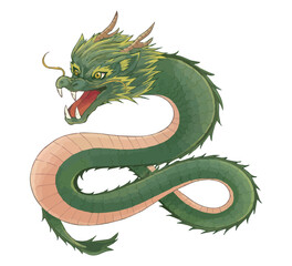 Obraz premium 龍のイラスト素材