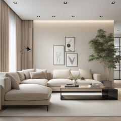 living room interior, generative AI