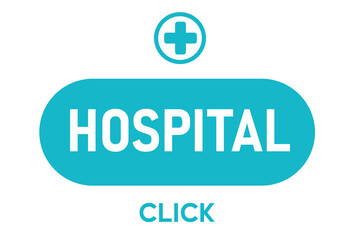 healthcare hospital symbol button design