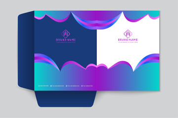 Healthcare service presentation folder design