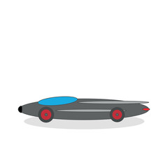 illustration of a hyper speed car
