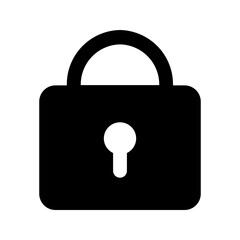 locked glyph icon
