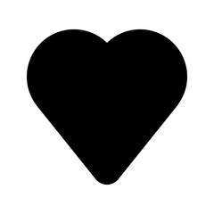 heart glyph icon