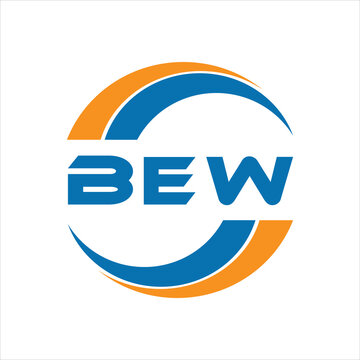 BEW letter logo design on a white background or Monogram logo design for entrepreneur and business.