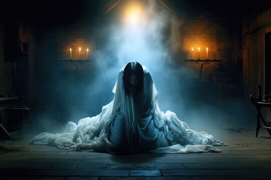 Lurking Shadows and Unseen Terrors: The Frightening Tale of a Possessed Woman or a Malevolent Ghost - Generative AI
