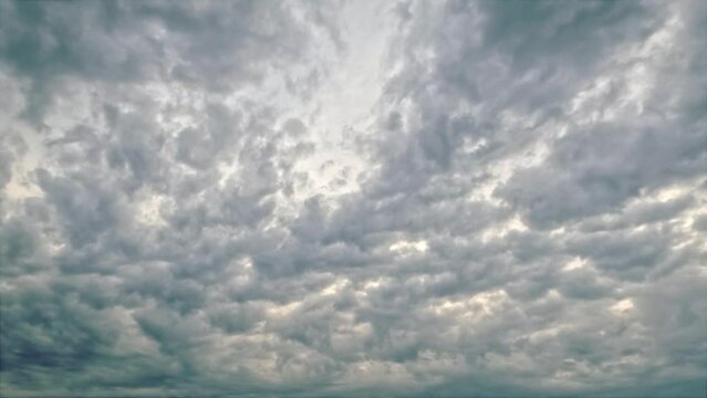 timelapse background - beautiful overcast natural scene - loop video