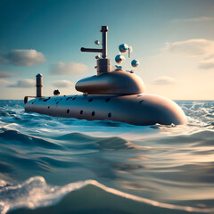 submarine in sea