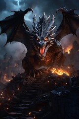 dragon in the night