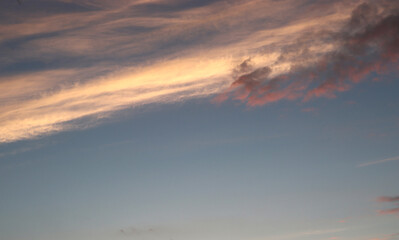 Sky landscape. Peaceful sky in a general close-up.
