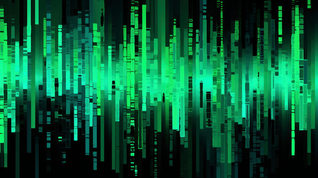 background crazy glitch pattern green