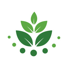 leaves nature simple logo icon