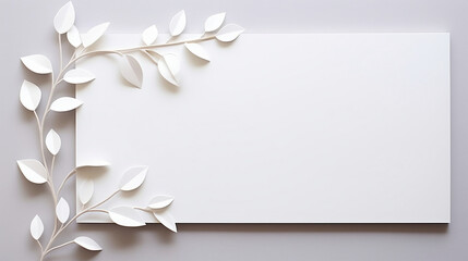 white paper with flowers