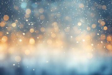 snow winter bokeh background