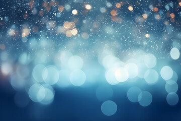 snow winter bokeh background