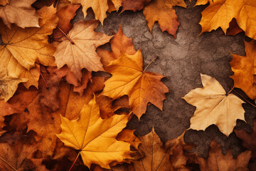 Naklejka na ściany i meble autumn maple leaves background