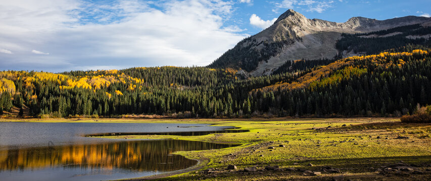 Lost Lake and East Beckwith Mountain on Kebler Pass, Colorado
