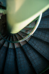 Weathered Spiral Staircase Close-up