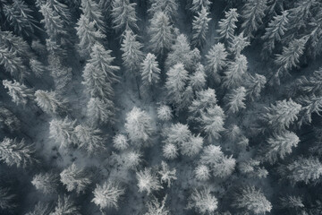 snow covered pine branches