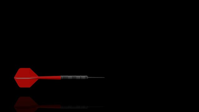 Red Dart turns on itself - loop animation