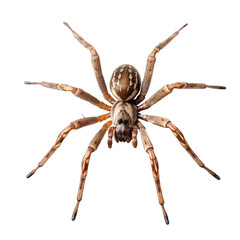 close up of a spider isolated on a transparent background PNG, Generative Ai