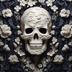 Elegance floral skull for Halloween