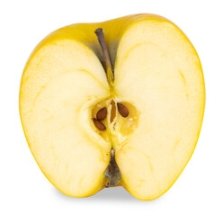 Pomme coupée en deux