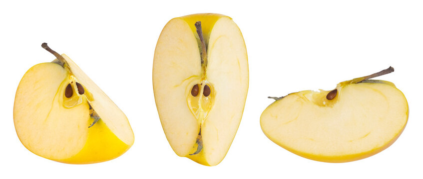 Pomme coup&eacute;e en quartier