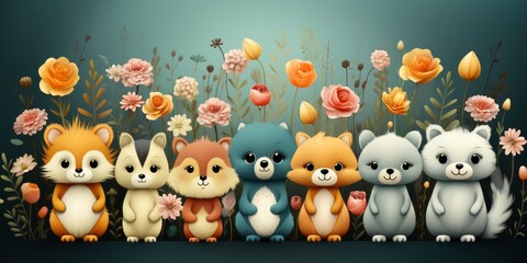 Cute and Cuddly Animal Arrangement
