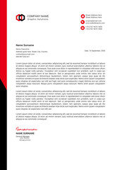 clean modern letterhead design