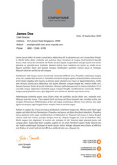 clean modern letterhead design