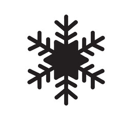 Vector snowflake icon. Pictogram.