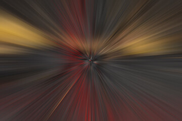 Mix of dark brown, red and yellow speed stripes